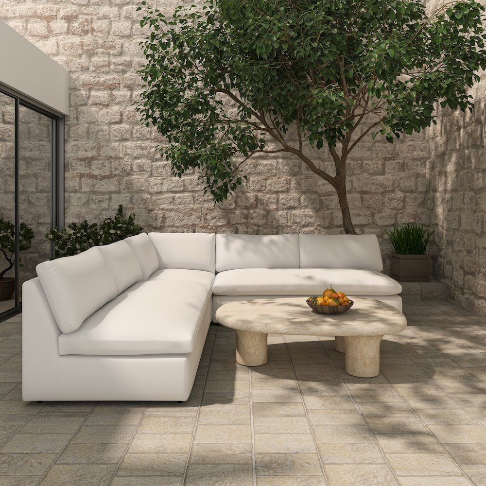 Miles Outdoor Corner White. Picture 7