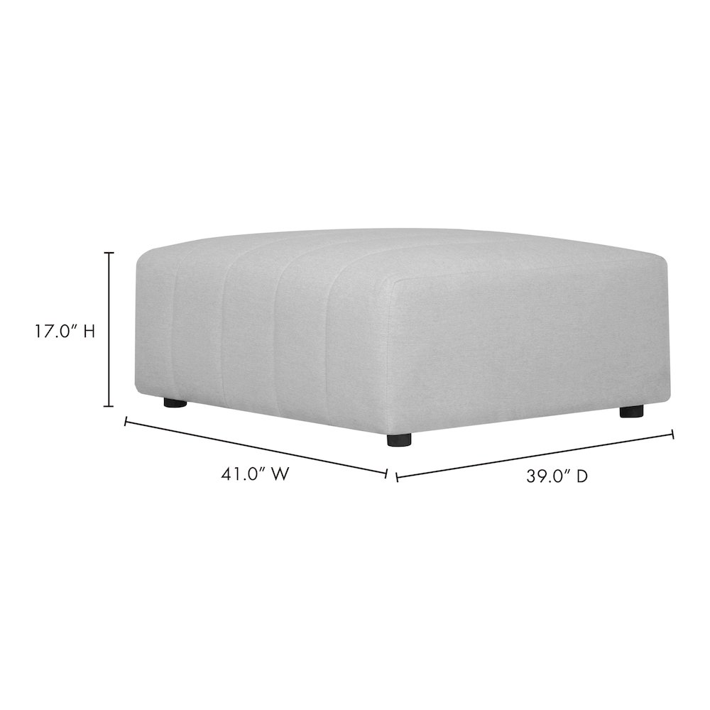 Lyric Ottoman Beige. Picture 5