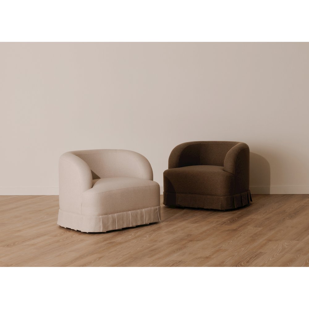 Maren Swivel Chair Brown. Picture 9