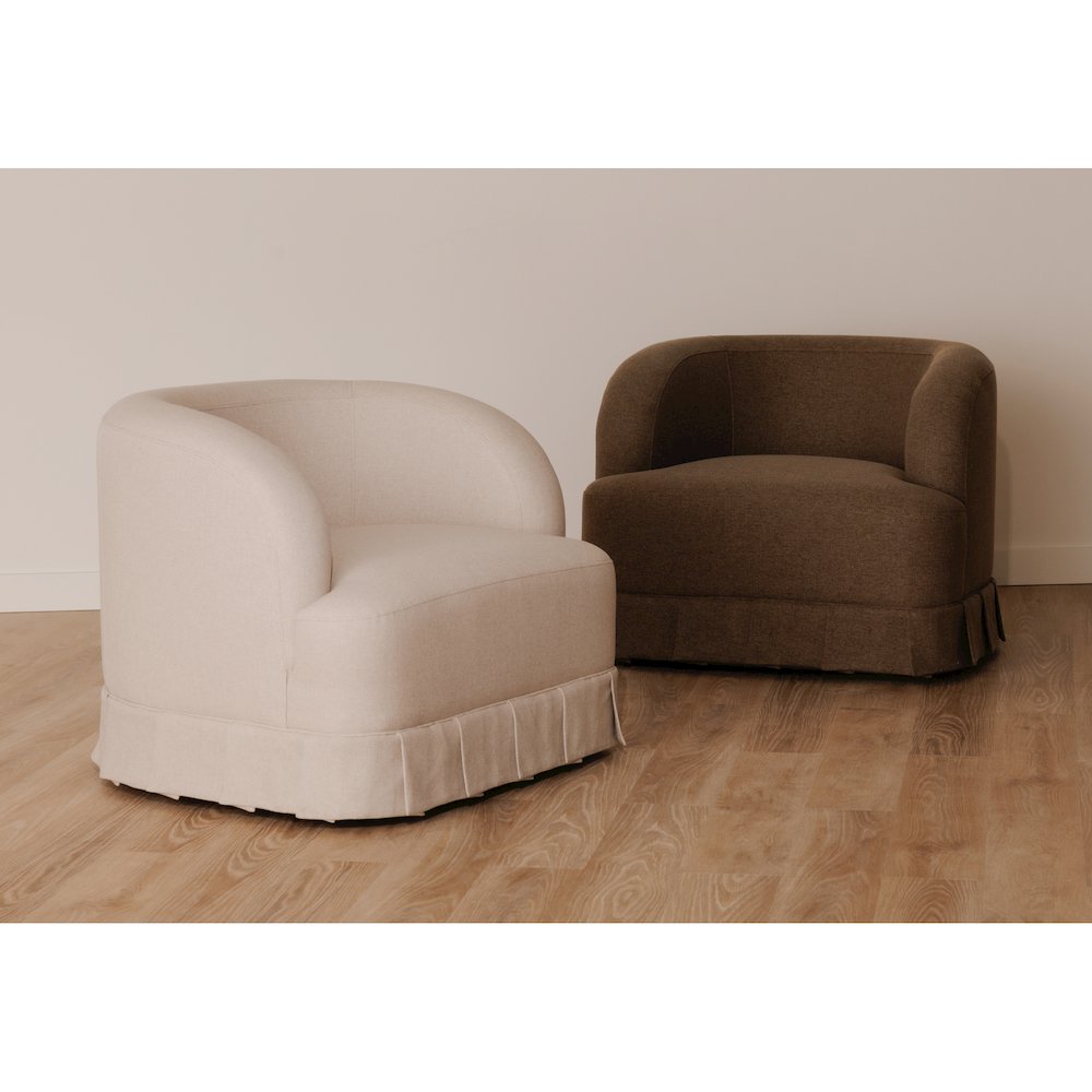 Maren Swivel Chair Brown. Picture 10