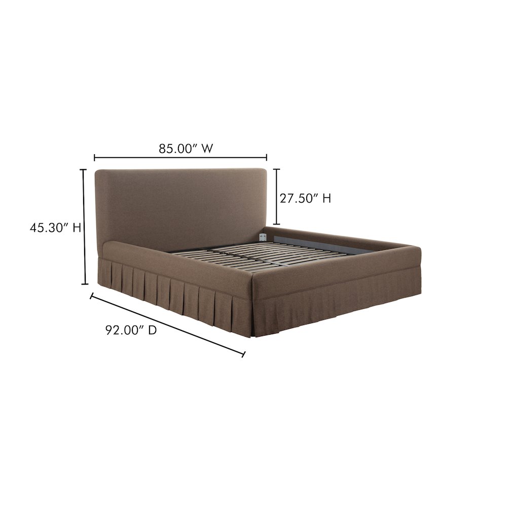 Maren King Bed Brown. Picture 13