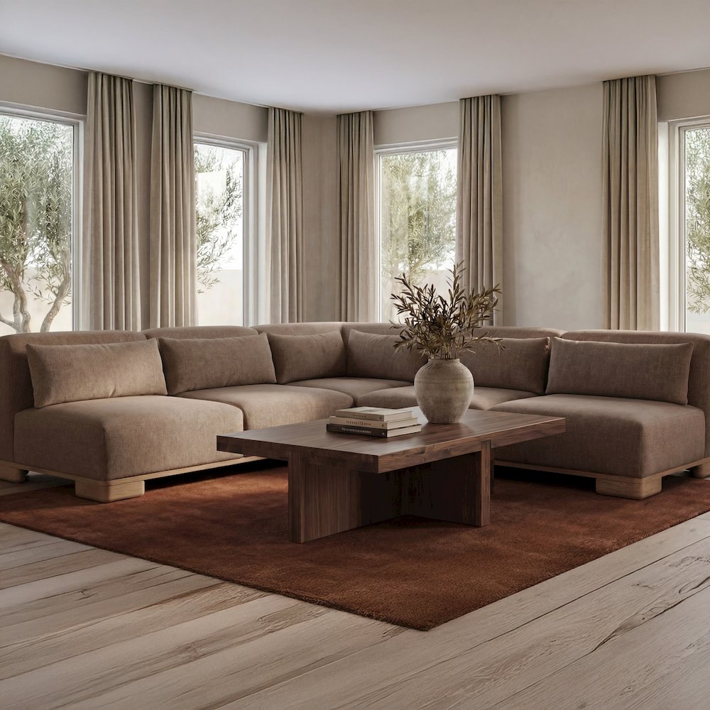 June Sofa Dark Brown. Picture 2