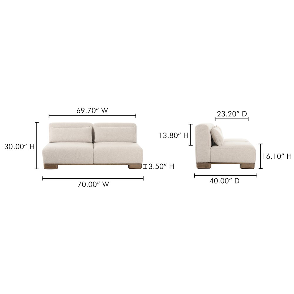 June Sofa Oatmeal. Picture 12