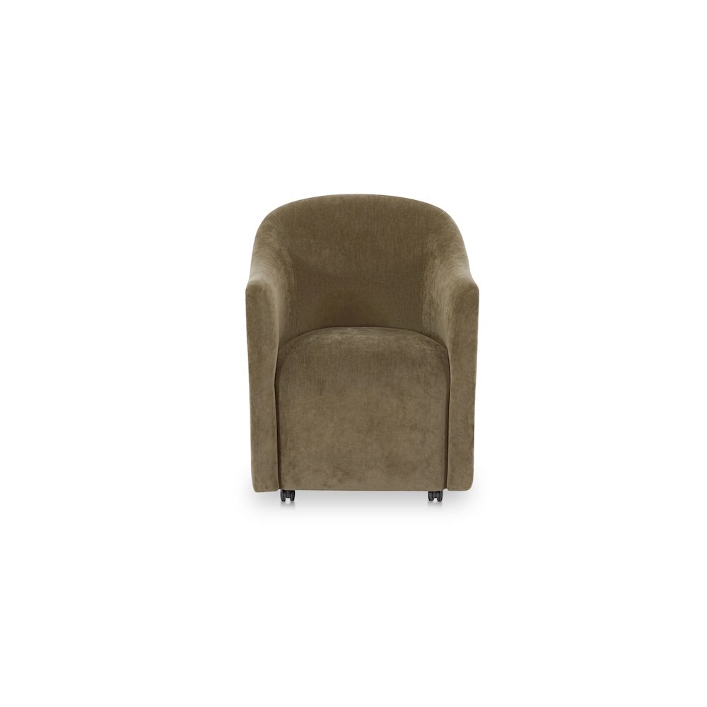 Drava Rolling Dining Chair Green. Picture 1