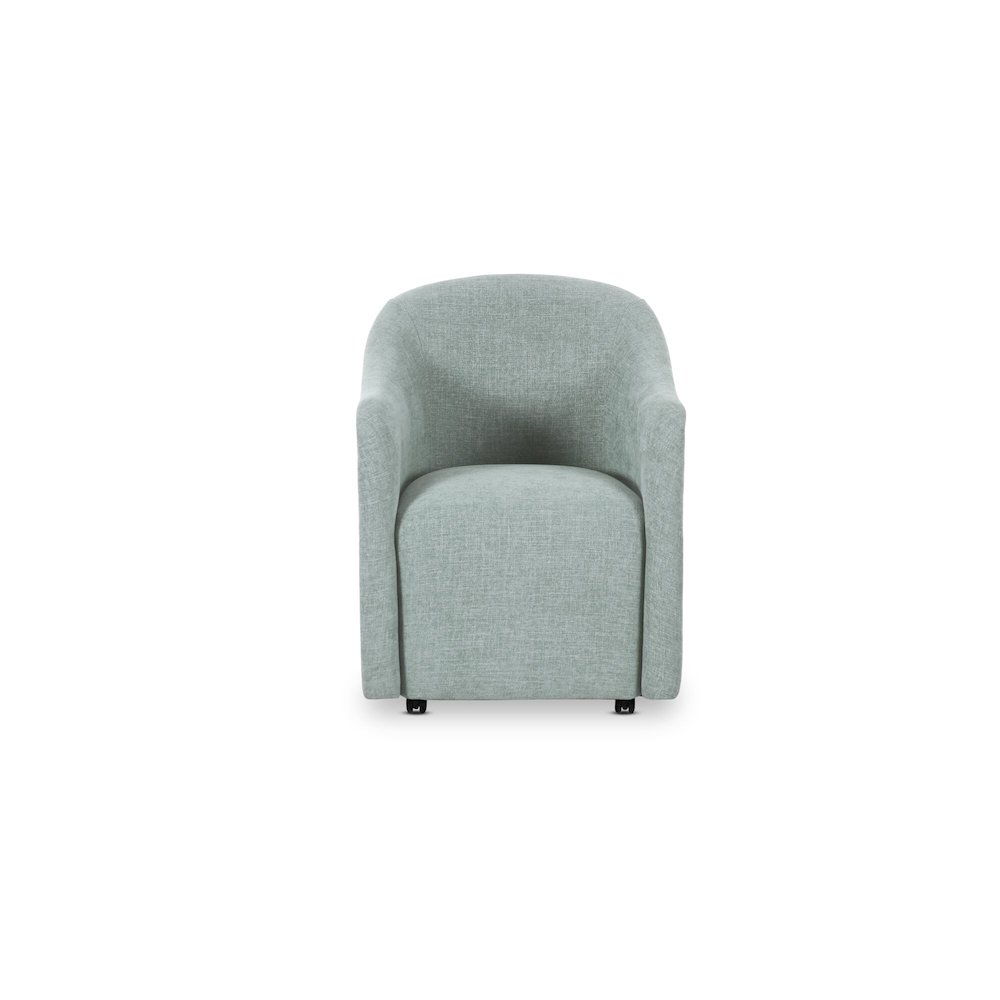 Drava Rolling Dining Chair Light Blue. Picture 1