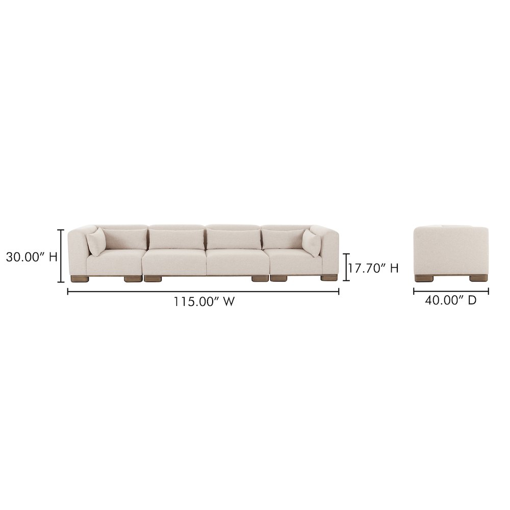 June Modular Sofa Oatmeal. Picture 9