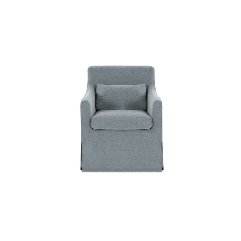 Lydia Slipcover Dining Chair Blue. Picture 1