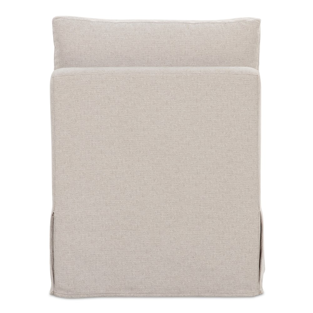 Fable Slipcover Dining Slipper Chair Beige. Picture 4