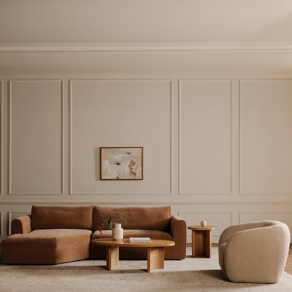 Madrid Left Sectional Heritage Pink. Picture 9
