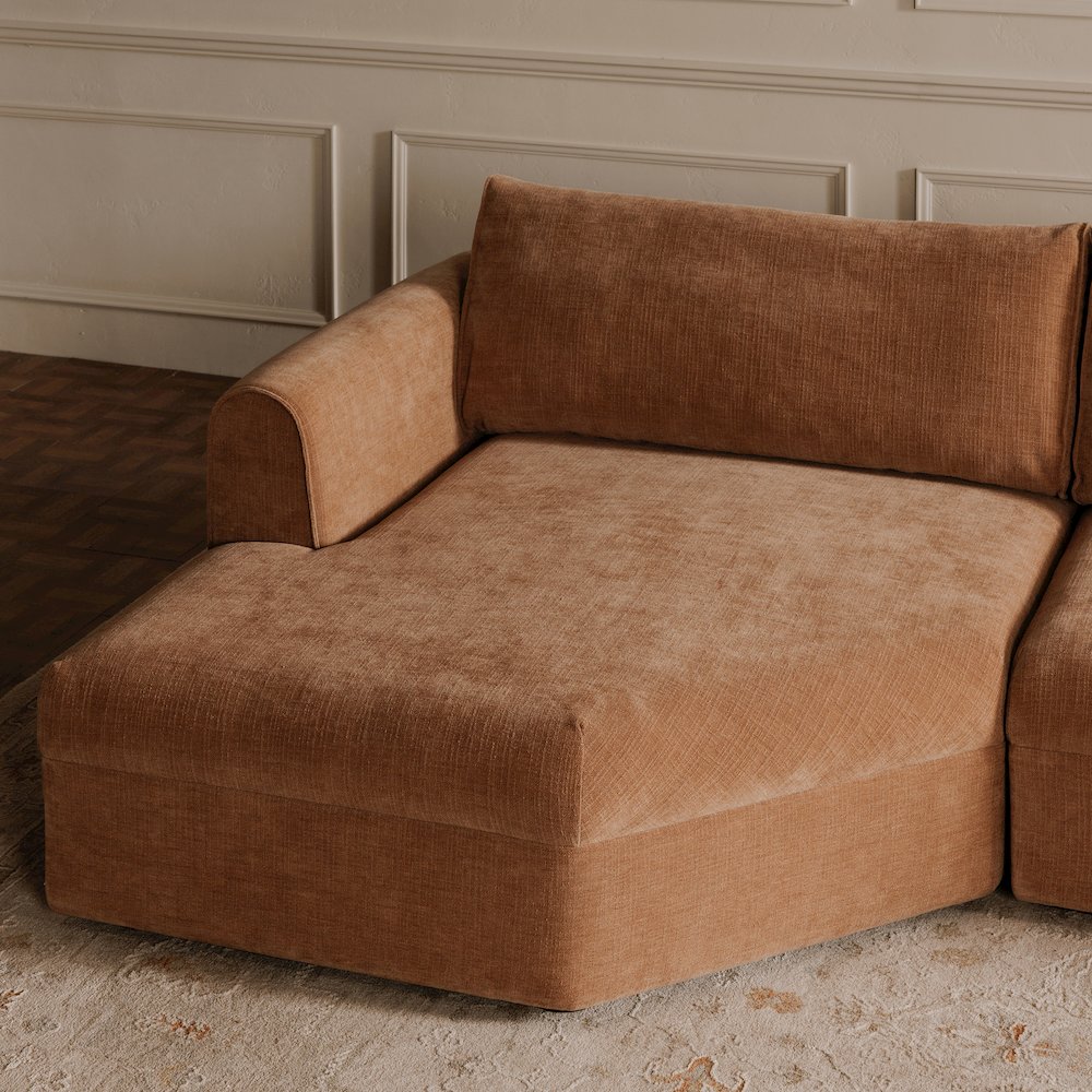Madrid Left Sectional Heritage Pink. Picture 8