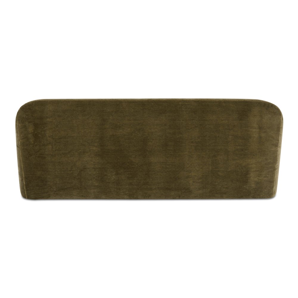 Rialto Sofa Dark Green Faux Mohair. Picture 6