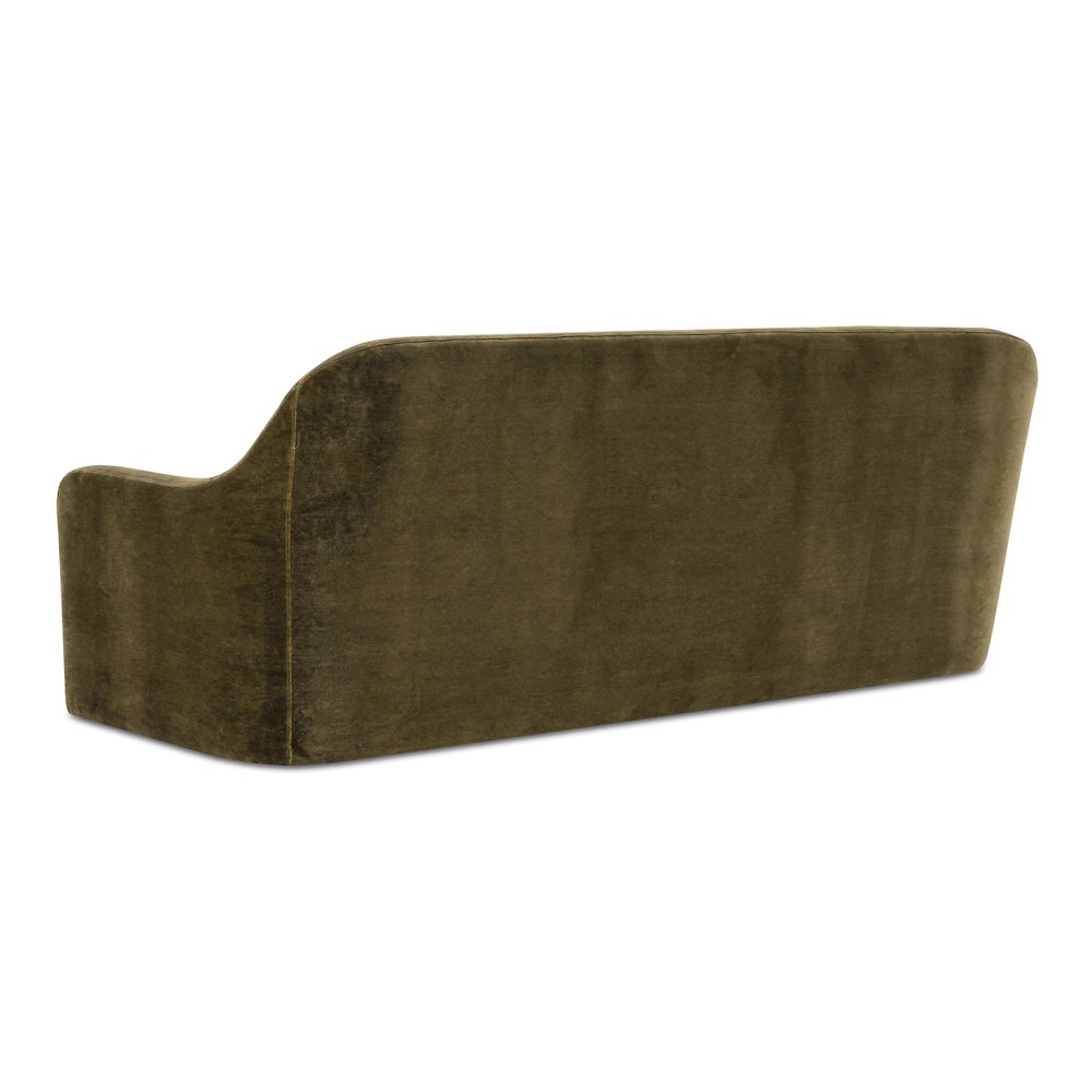 Rialto Sofa Dark Green Faux Mohair. Picture 3