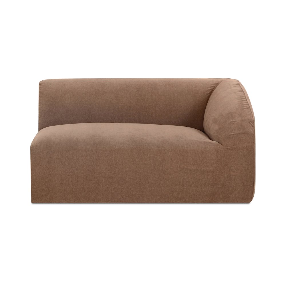 Isla Right Arm Facing Chair Mocha. Picture 1