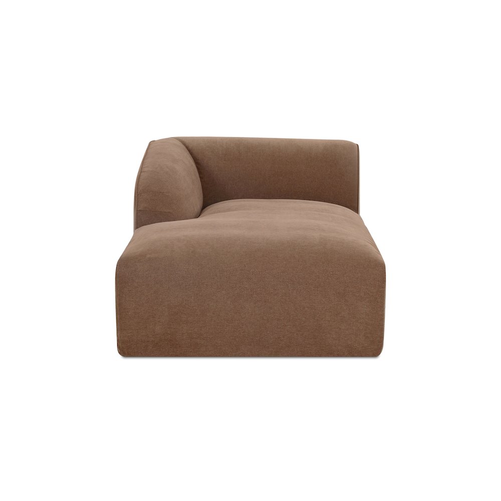 Isla Left Arm Facing Chaise Mocha. Picture 1