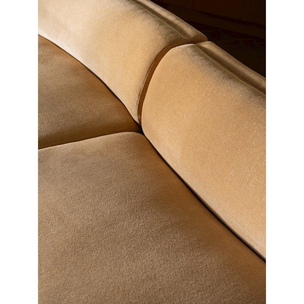 Naomi Concave Sofa Golden Yellow. Picture 9