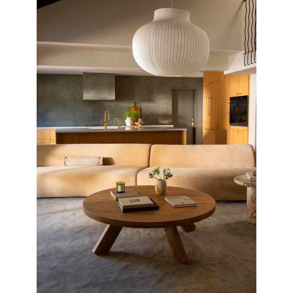 Naomi Concave Sofa Golden Yellow. Picture 10
