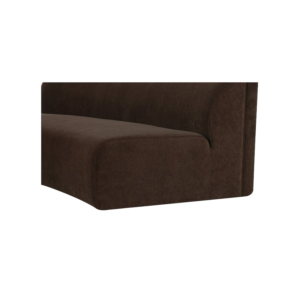 Naomi Concave Sofa Dark Brown. Picture 6