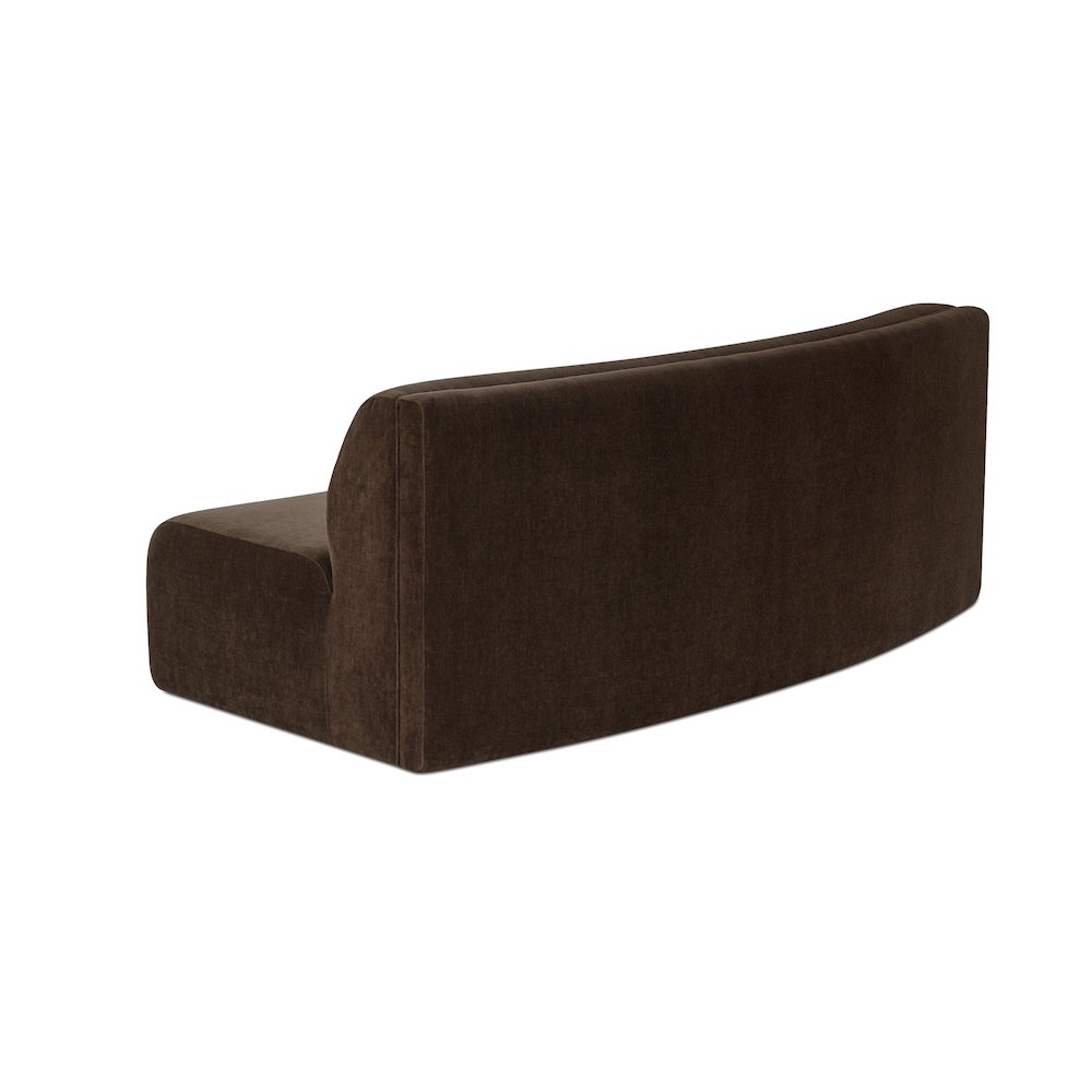 Naomi Concave Sofa Dark Brown. Picture 2