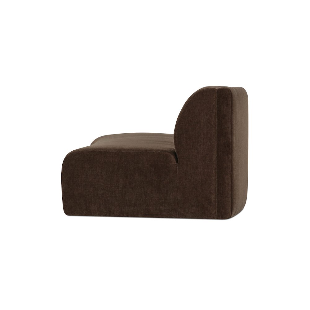 Naomi Concave Sofa Dark Brown. Picture 4
