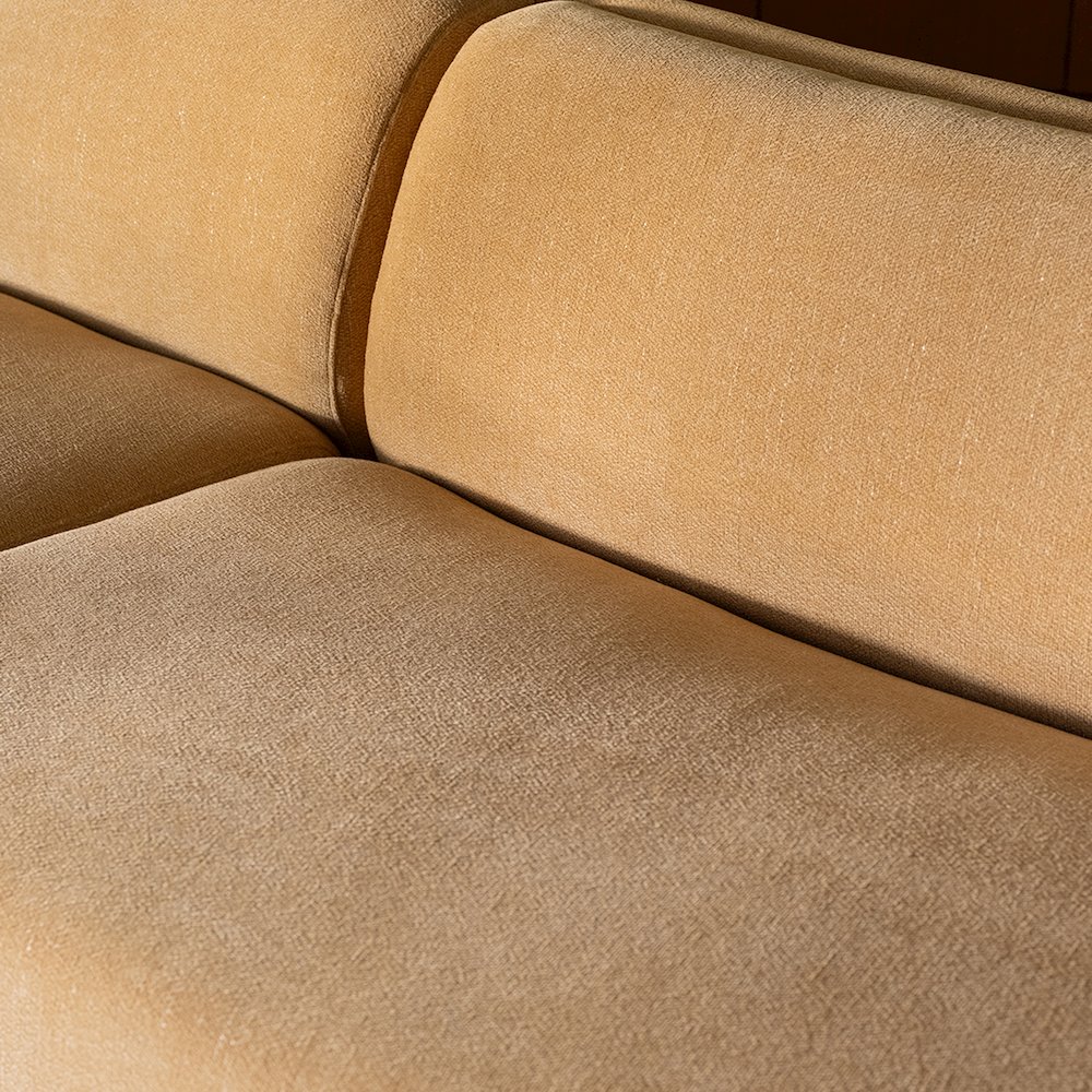 Naomi Convex Sofa Golden Yellow. Picture 2