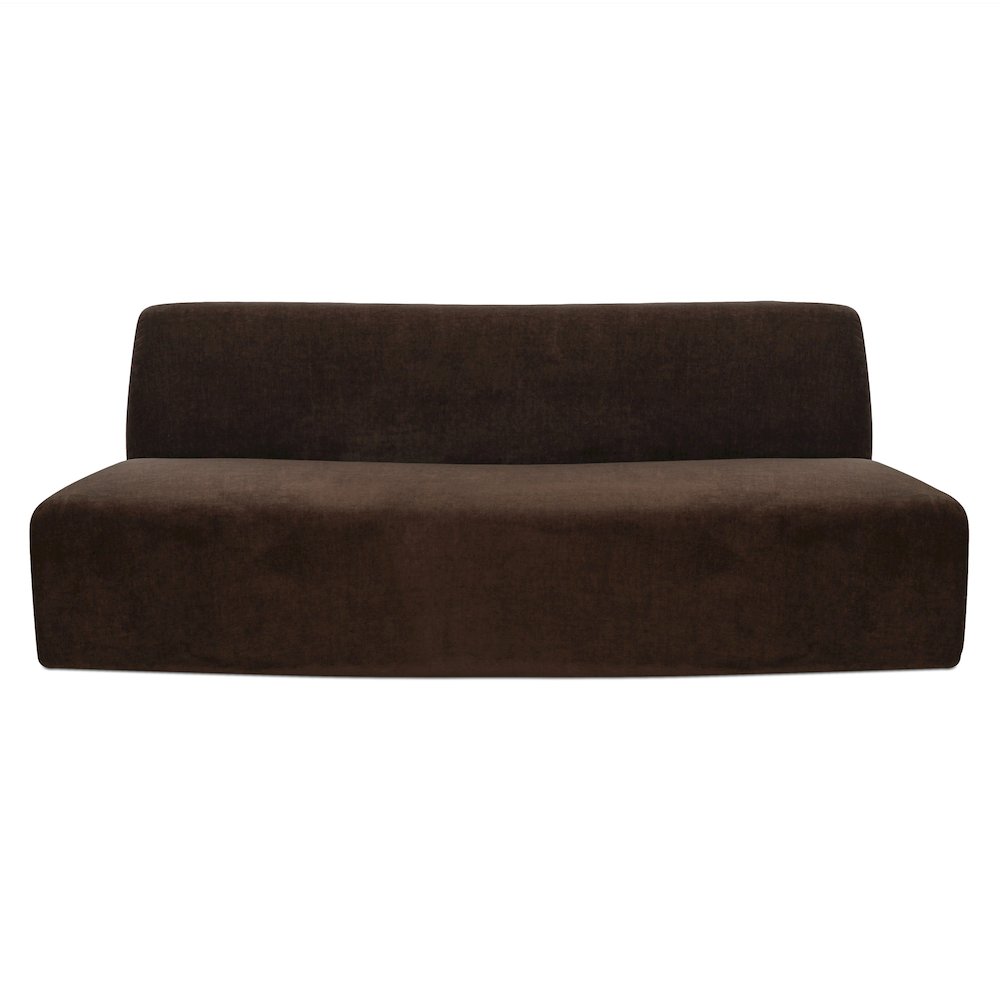 Naomi Convex Sofa Dark Brown. Picture 1