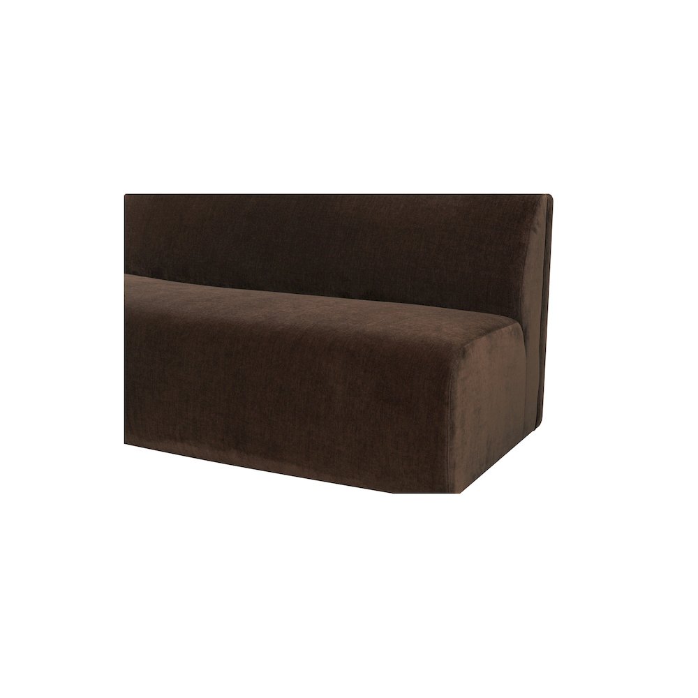 Naomi Convex Sofa Dark Brown. Picture 6