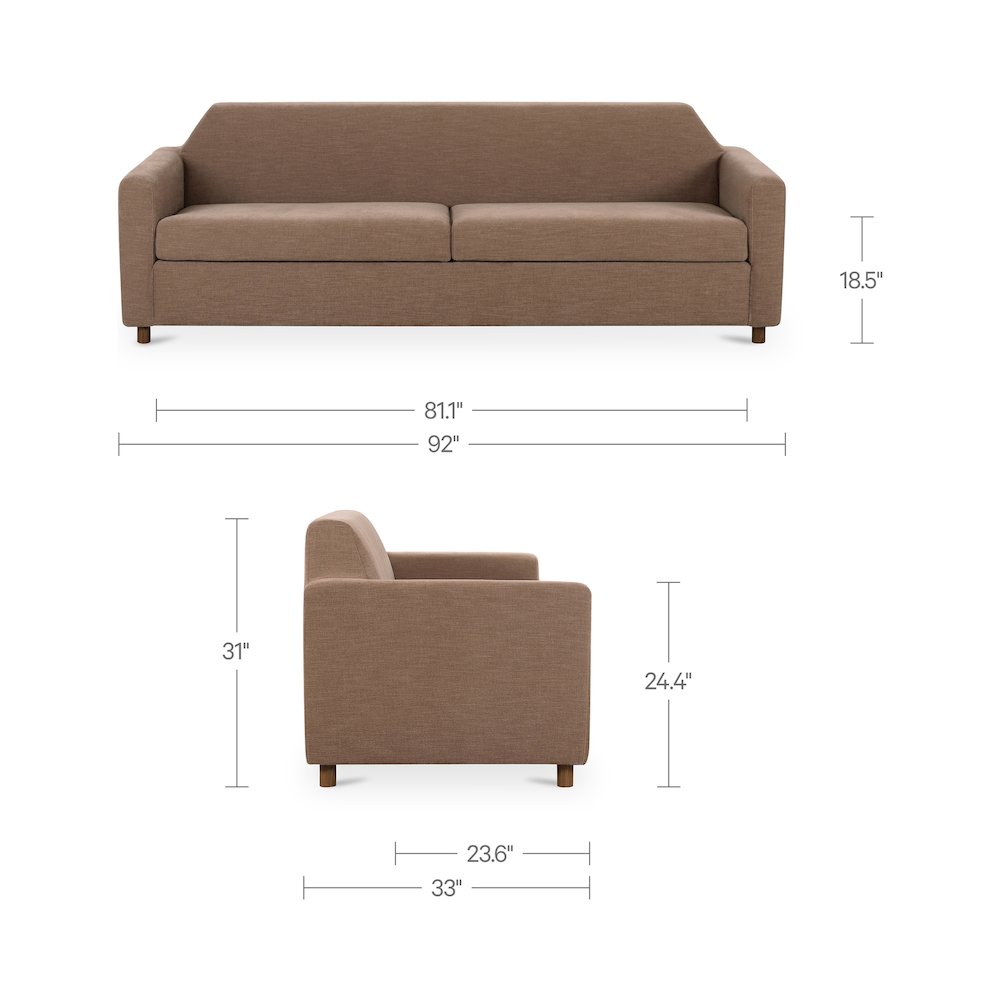 Finch Sofa Soft Brown. Picture 12