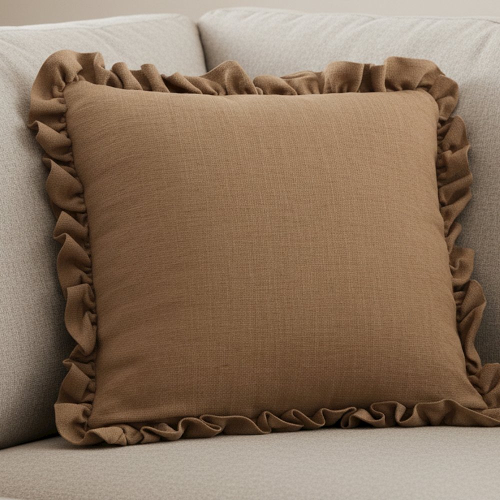 Betty 20 Inch Cushion Ginger. Picture 5