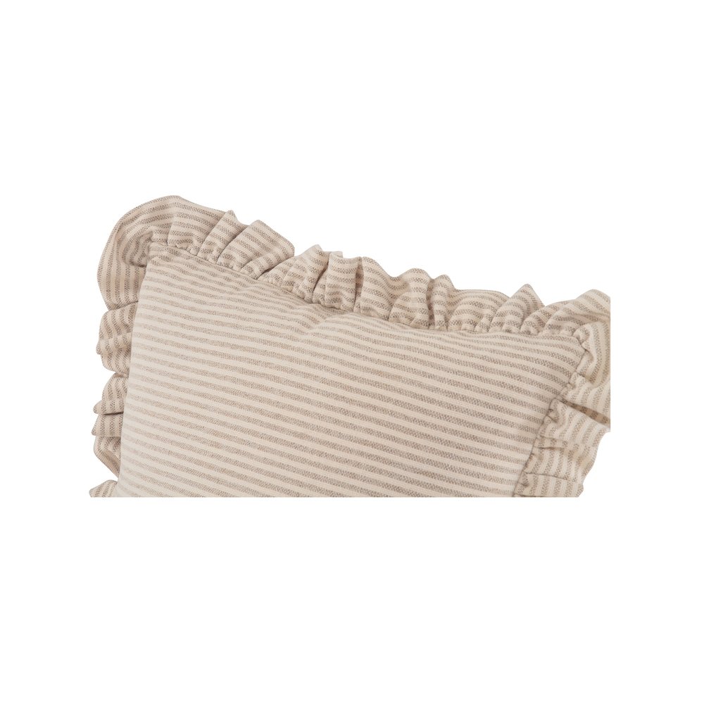 Betty 25 Inch Cushion Beige Stripe. Picture 3