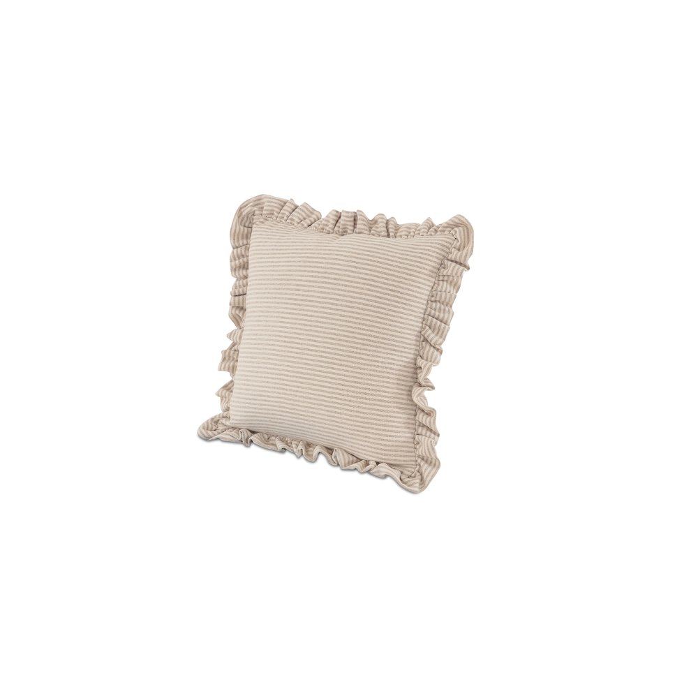 Betty 25 Inch Cushion Beige Stripe. Picture 2