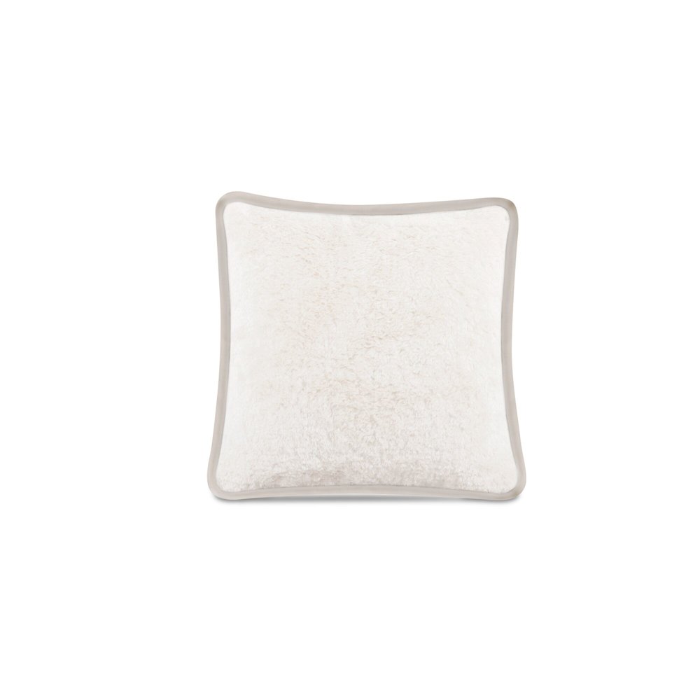 Carr 25In Cushion Faux Fur Cream. Picture 1