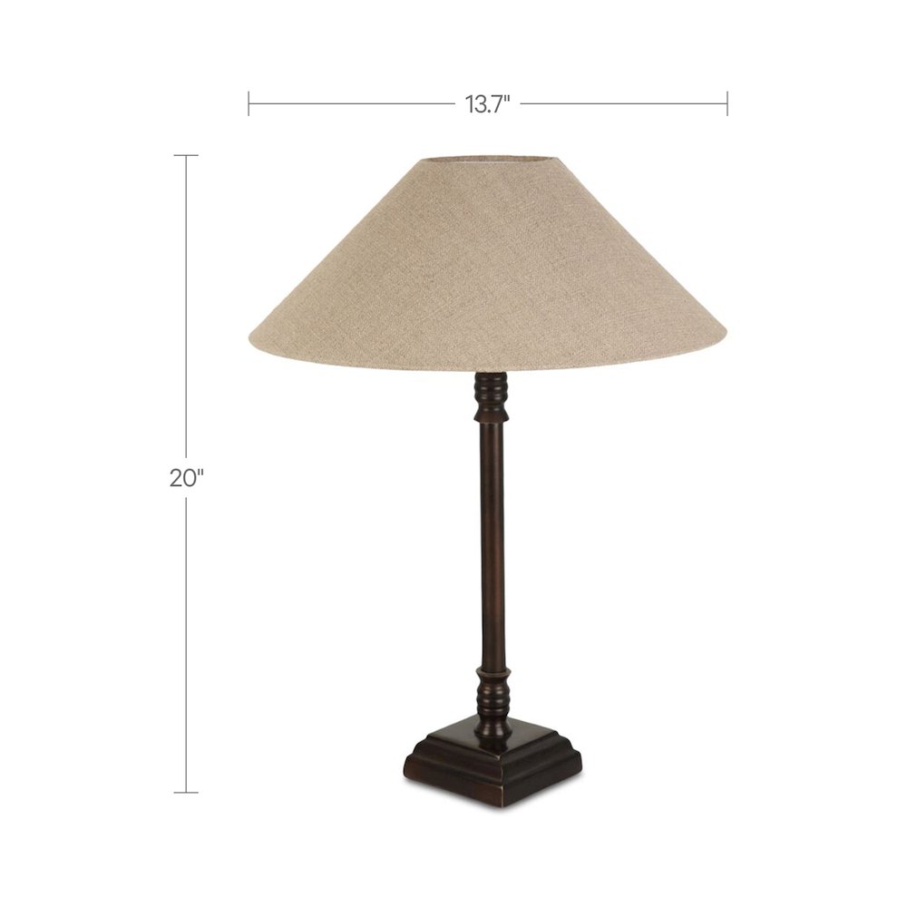 Mayfair Table Lamp Brown. Picture 4