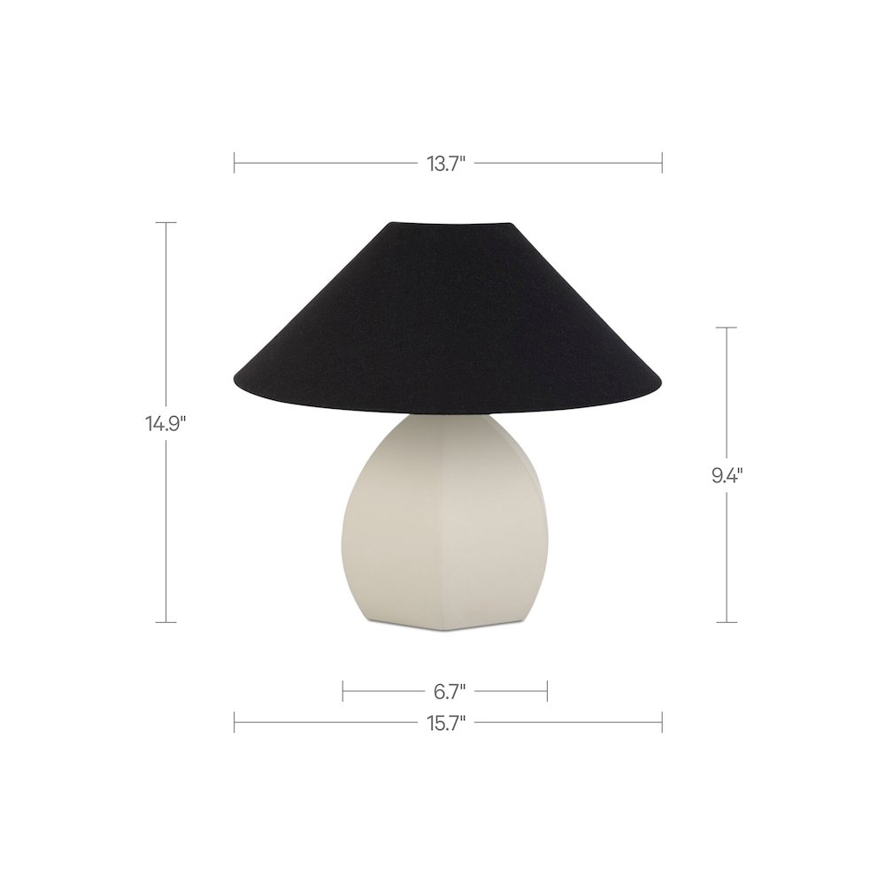 Keeley Table Lamp White. Picture 3