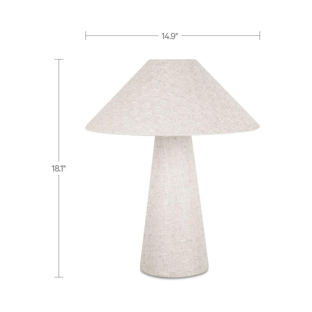 Nori Table Lamp Flecked White. Picture 3