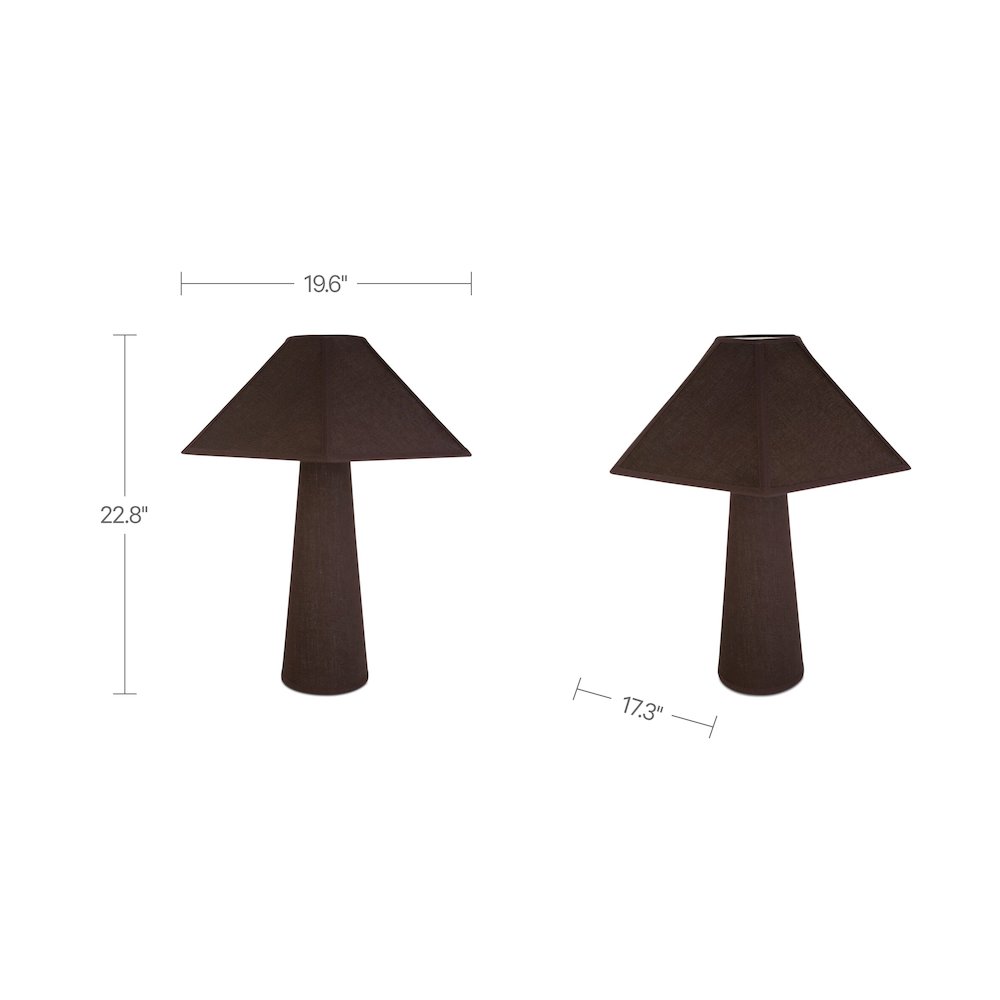 Gigi Table Lamp Dark Brown. Picture 3