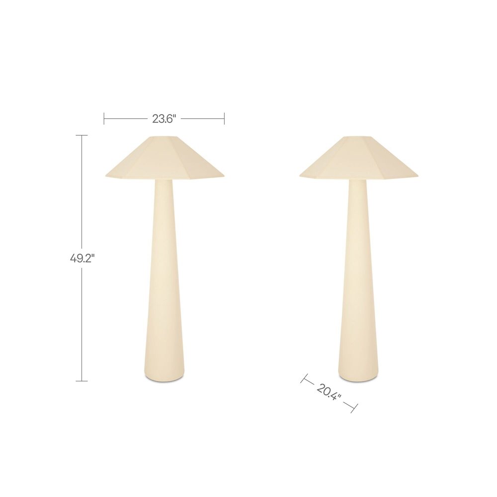 Gigi Floor Lamp Cream. Picture 4