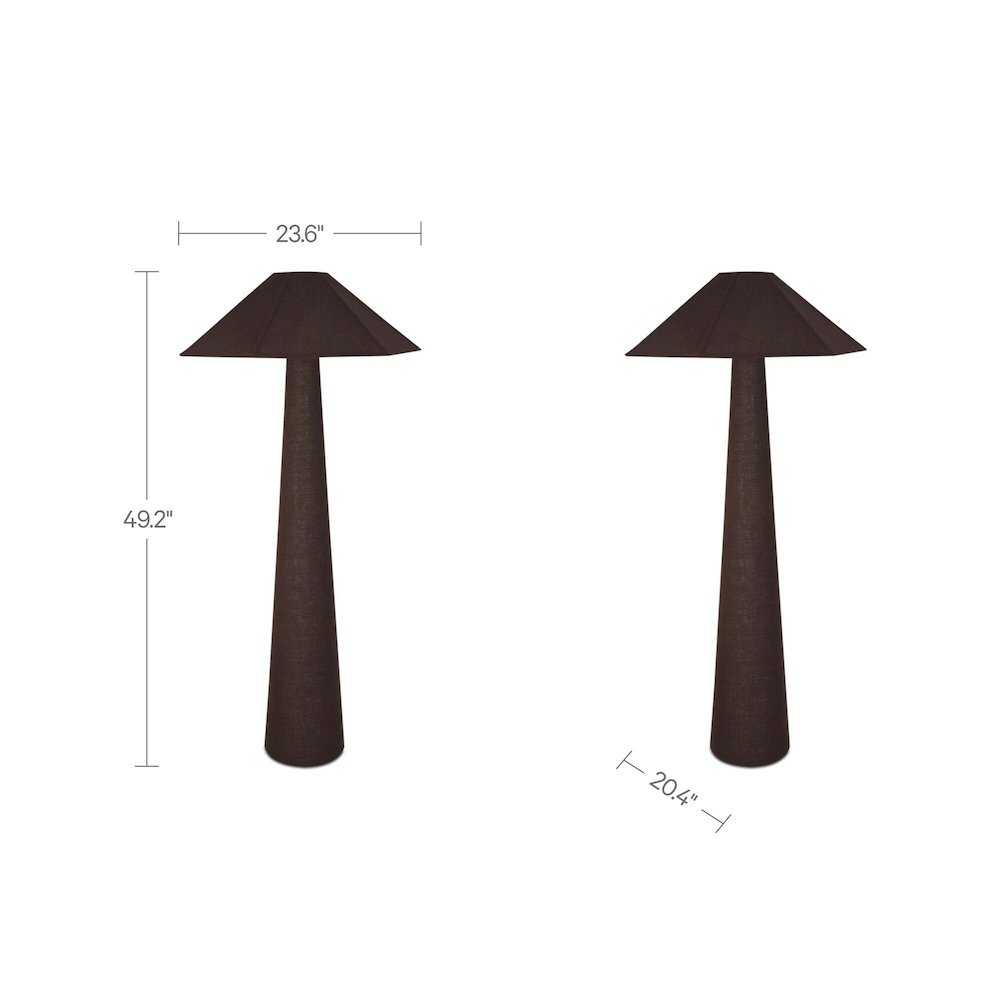 Gigi Floor Lamp Dark Brown. Picture 4