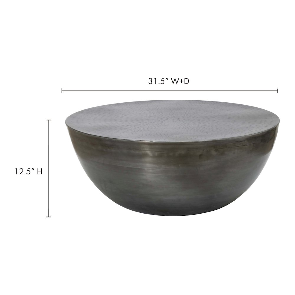 Conga Coffee Table Antique Zinc. Picture 8