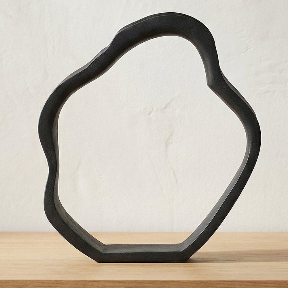 Eminence Tabletop Sculpture Black. Picture 2