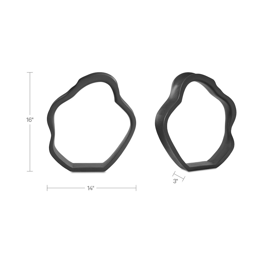 Eminence Tabletop Sculpture Black. Picture 3