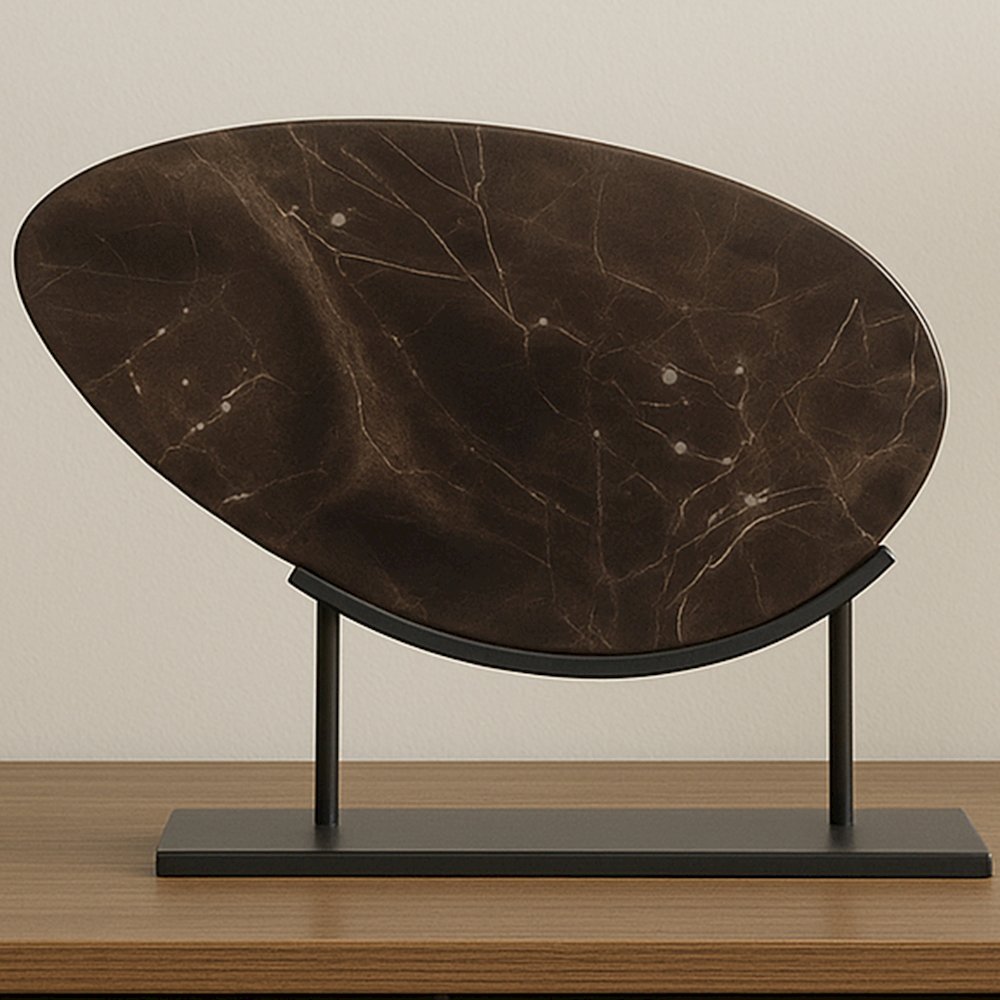 Galen Sculpture Saint Laurent Brown Marble. Picture 2
