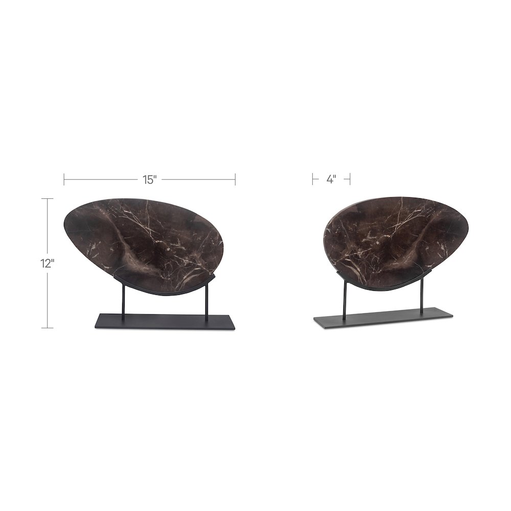 Galen Sculpture Saint Laurent Brown Marble. Picture 3