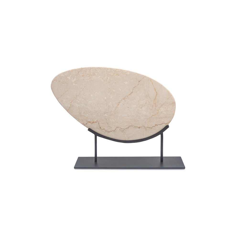Galen Sculpture Botticino Beige Marble. Picture 1