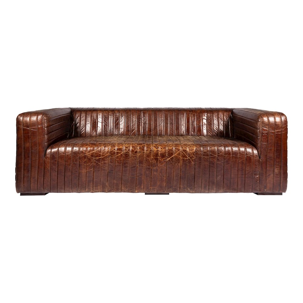 Castle Sofa Dark Brown. Picture 1