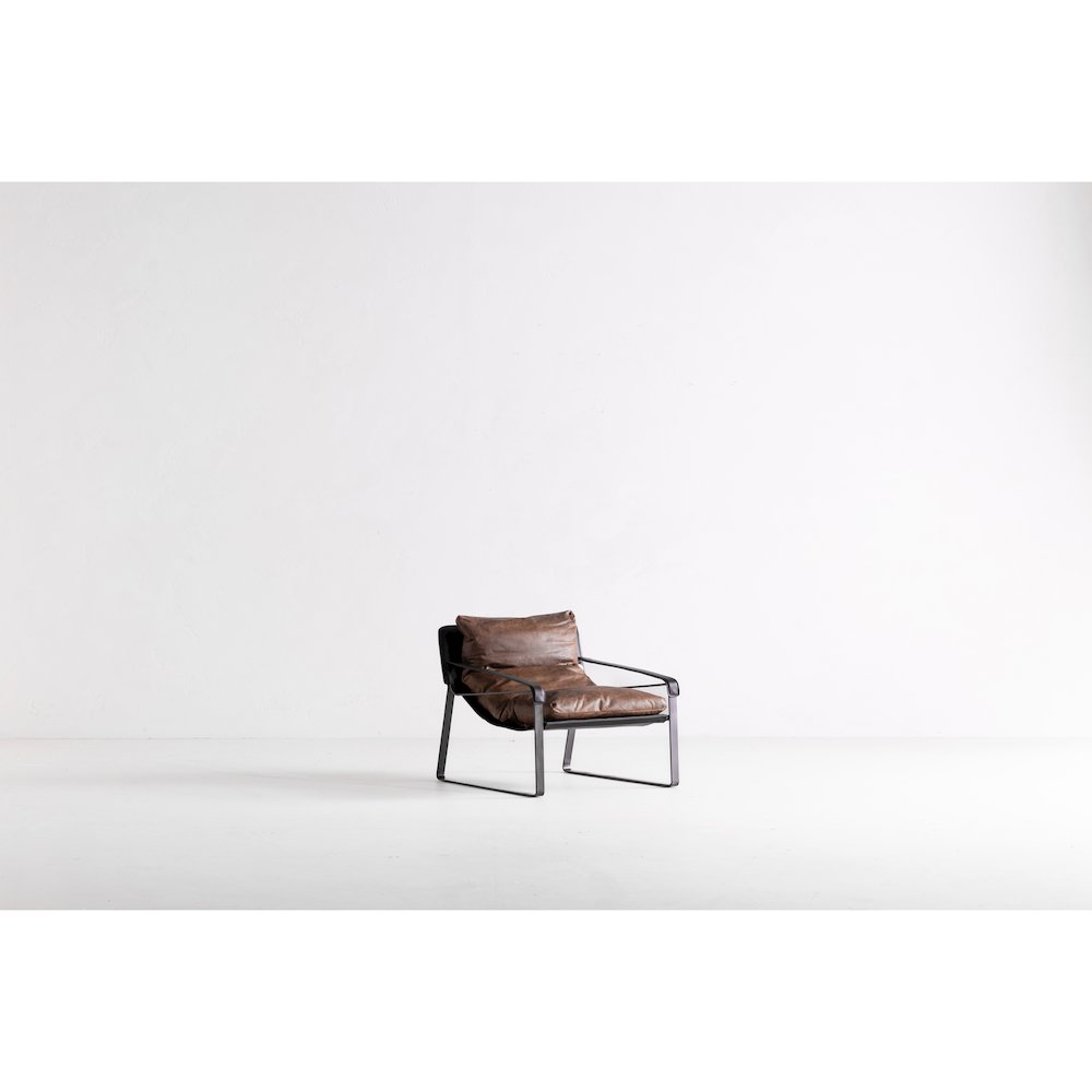 Connor Club Chair Open Road Brown Leather. Picture 9