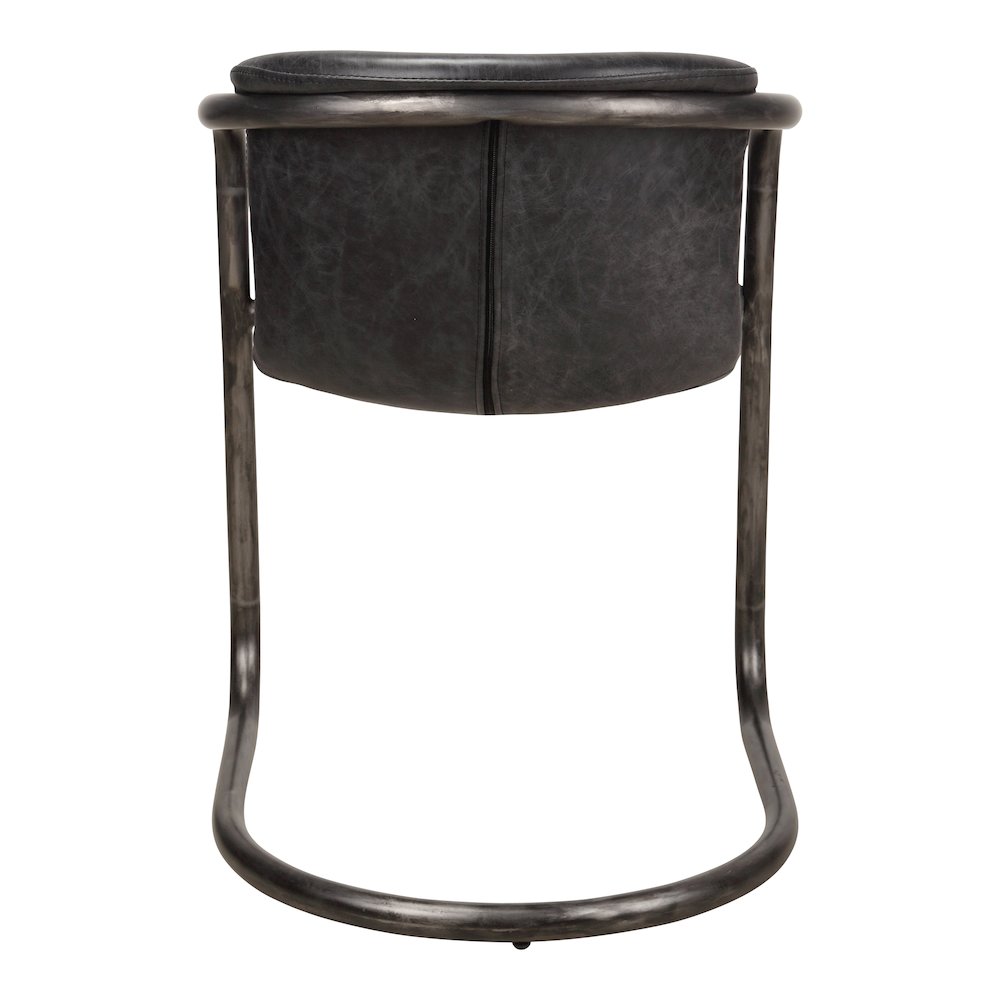 Freeman Dining Chair Onyx Black Leather - Set Of Two. Picture 5