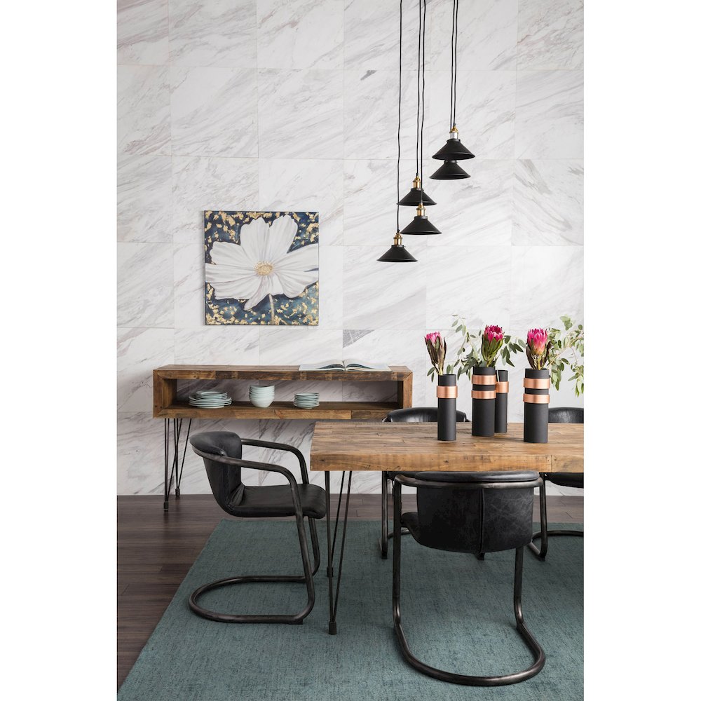 Freeman Dining Chair Onyx Black Leather - Set Of Two. Picture 9