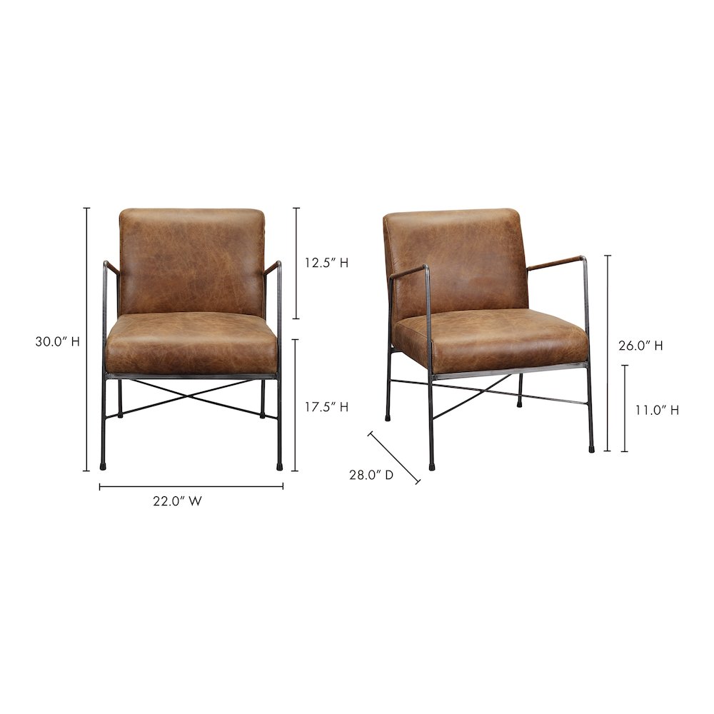 Dagwood Leather Armchair. Picture 11