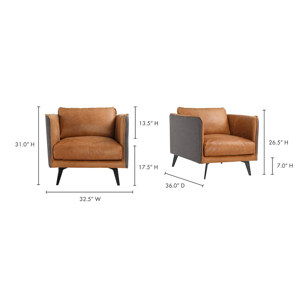 Messina Leather Armchair. Picture 9
