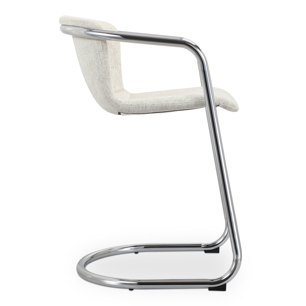 Freeman Chrome Frame Counter Stool Blended Cream - Set Of Two. Picture 4